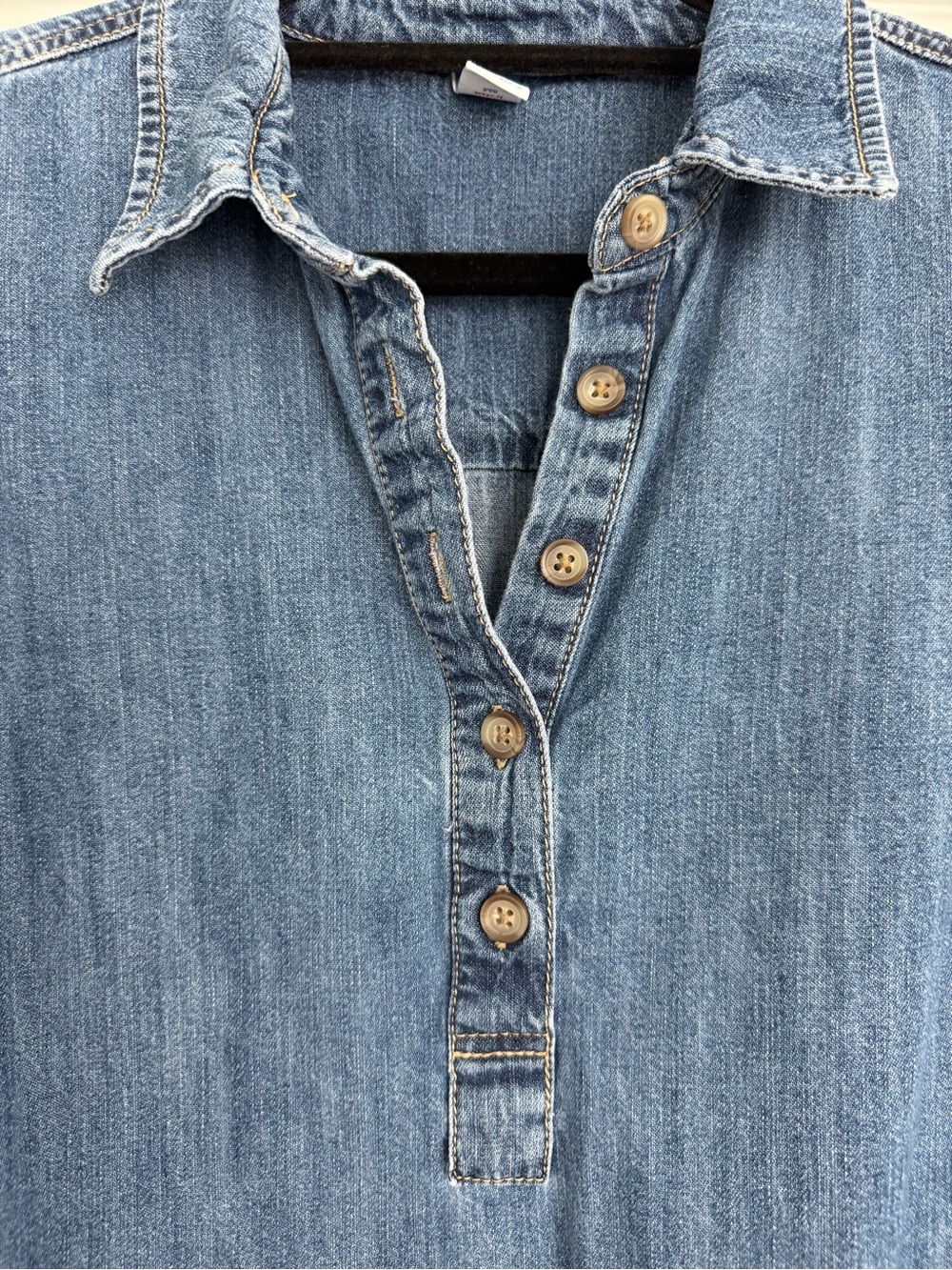 Old Navy Denim Button-Up Shift Dress-Size Large - Picture 4 of 6